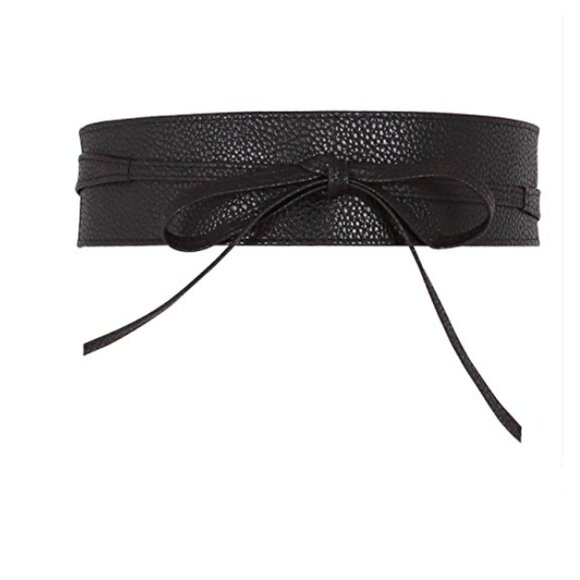 PU Leather Self Tie Wrap Belt main image 12